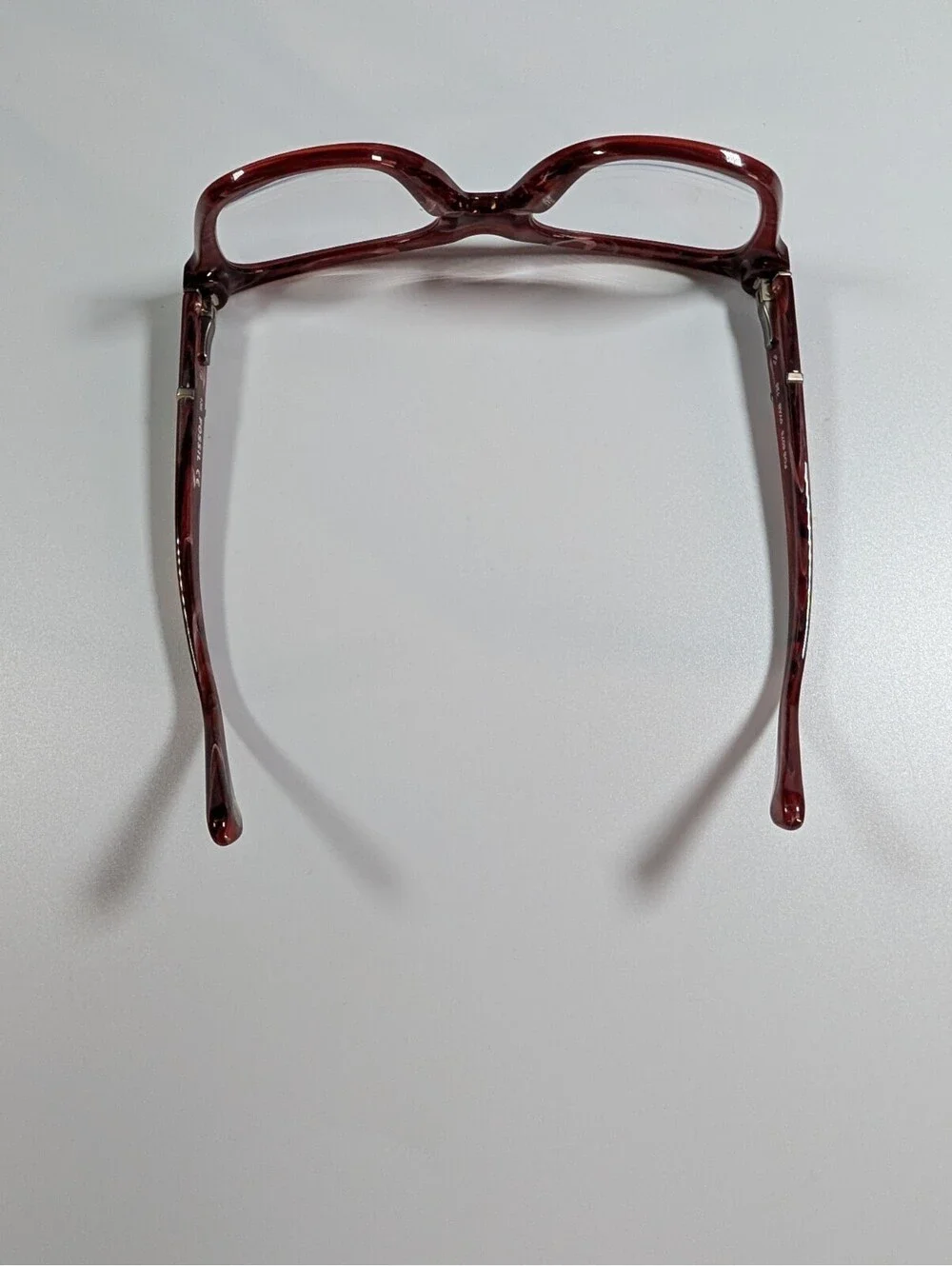 Fossil Womens 51mm Red Horn FOS6075 YAB Oversized Square Eyeglass Frames Eyewear